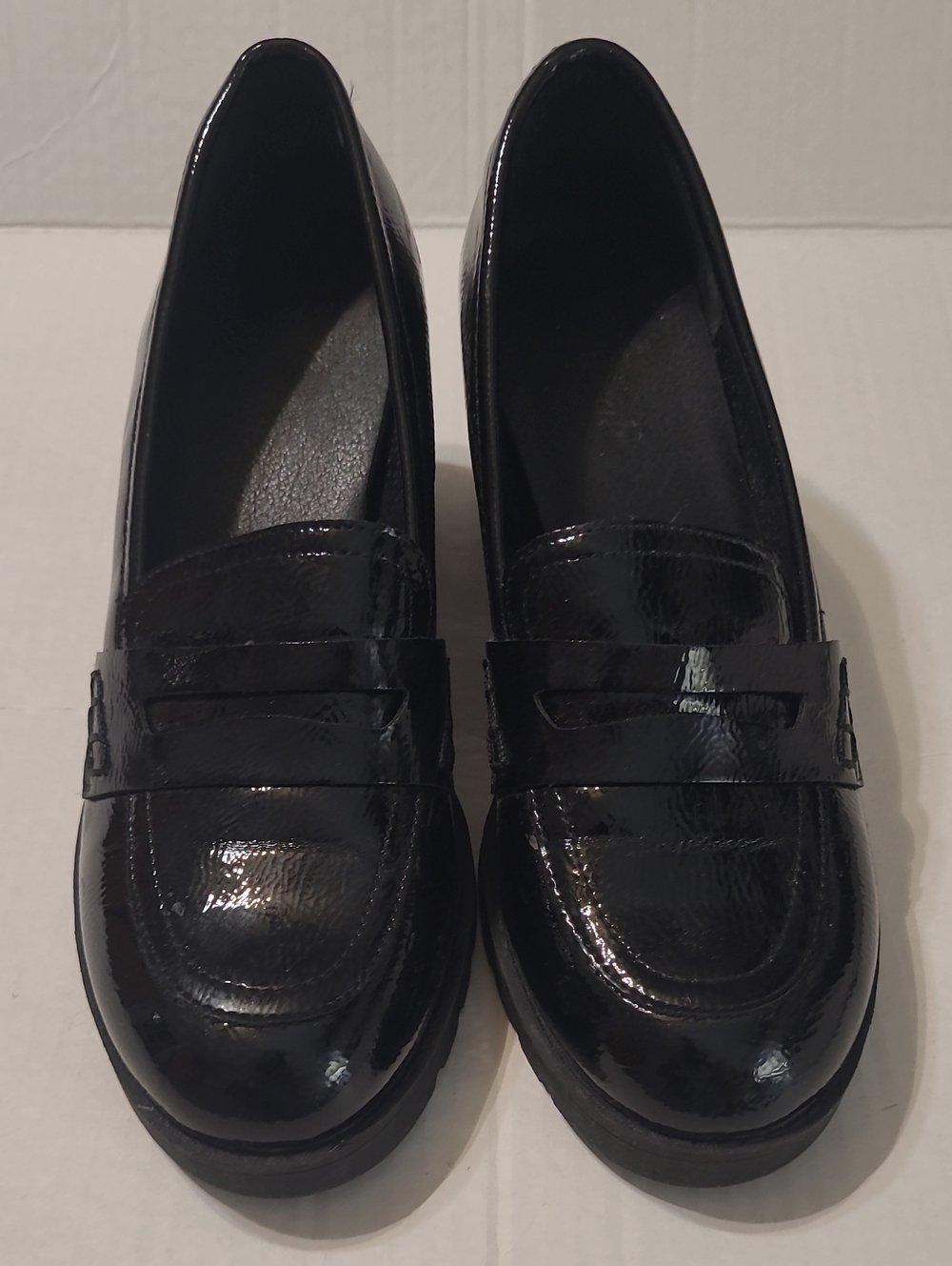 Xappeal Black Patent Loafers for Women